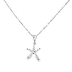 Jai's 14K White Gold Starfish Pendant