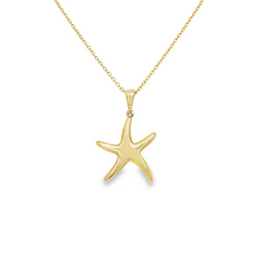 Jai's 14K Yellow Gold Large Starfish Pendant