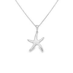 Jai's 14K White Gold Large Starfish Pendant
