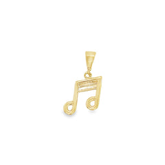 Jai's 14K Yellow Gold Musical Note Pendant