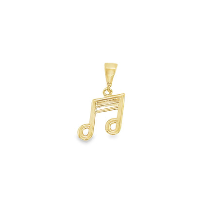Jai's 14K Yellow Gold Musical Note Pendant