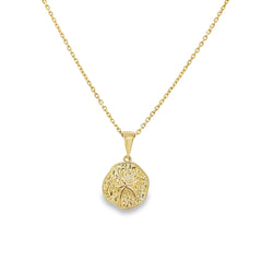 Jai's 14K Yellow Gold Sand Dollar Pendant