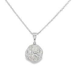 Jai's 14K White Gold Sand Dollar Pendant