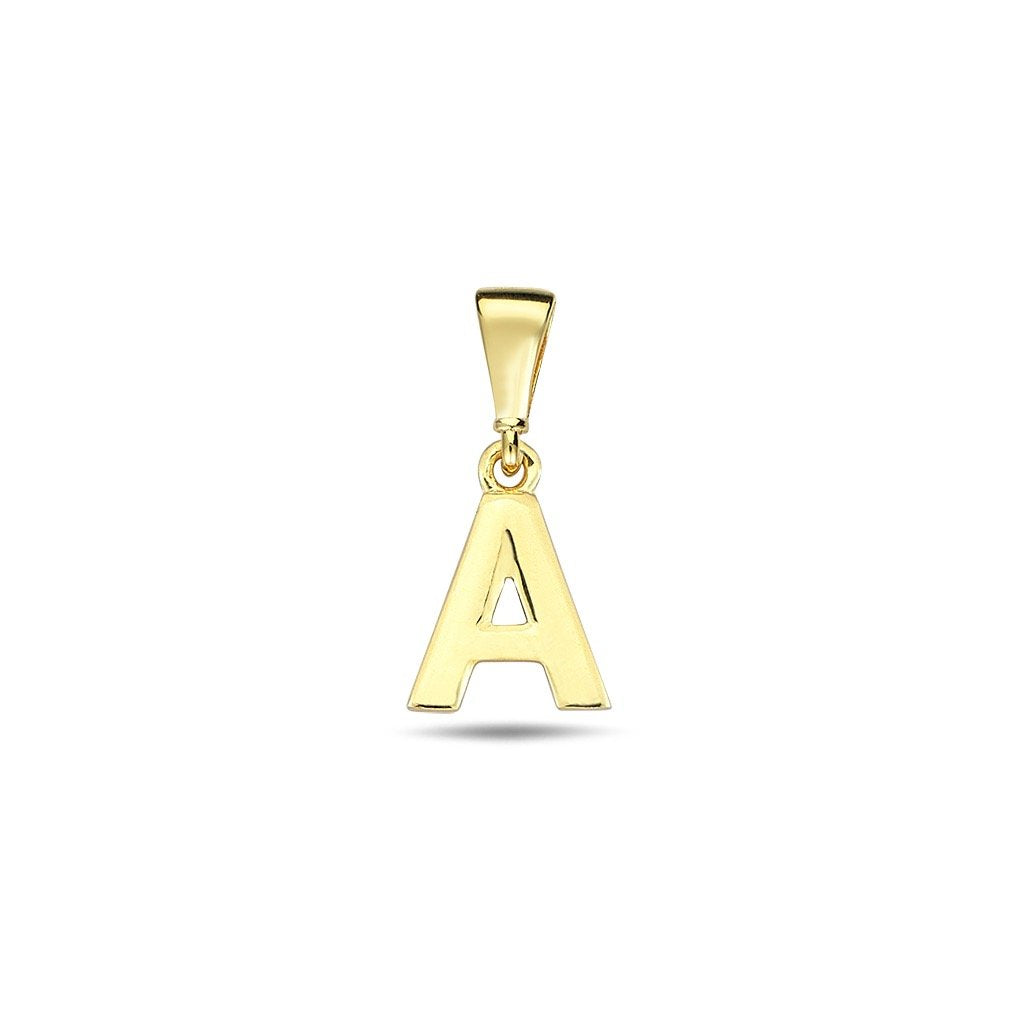 Jai's 14K Yellow Gold Initial A Pendant