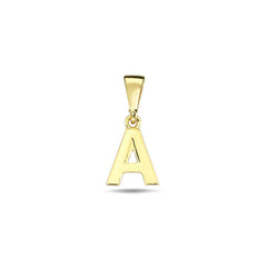 Jai's 14K Yellow Gold Initial A Pendant