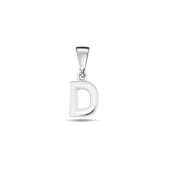 Jai's 14K White Gold Initial D Pendant