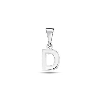 Jai's 14K White Gold Initial D Pendant