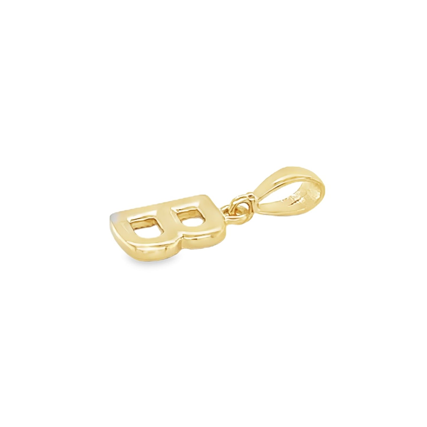 Jai's 14K Yellow Gold Initial B Pendant