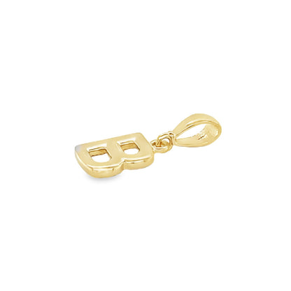Jai's 14K Yellow Gold Initial B Pendant