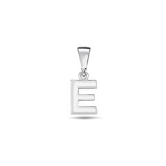 Jai's 14K White Gold Initial E Pendant