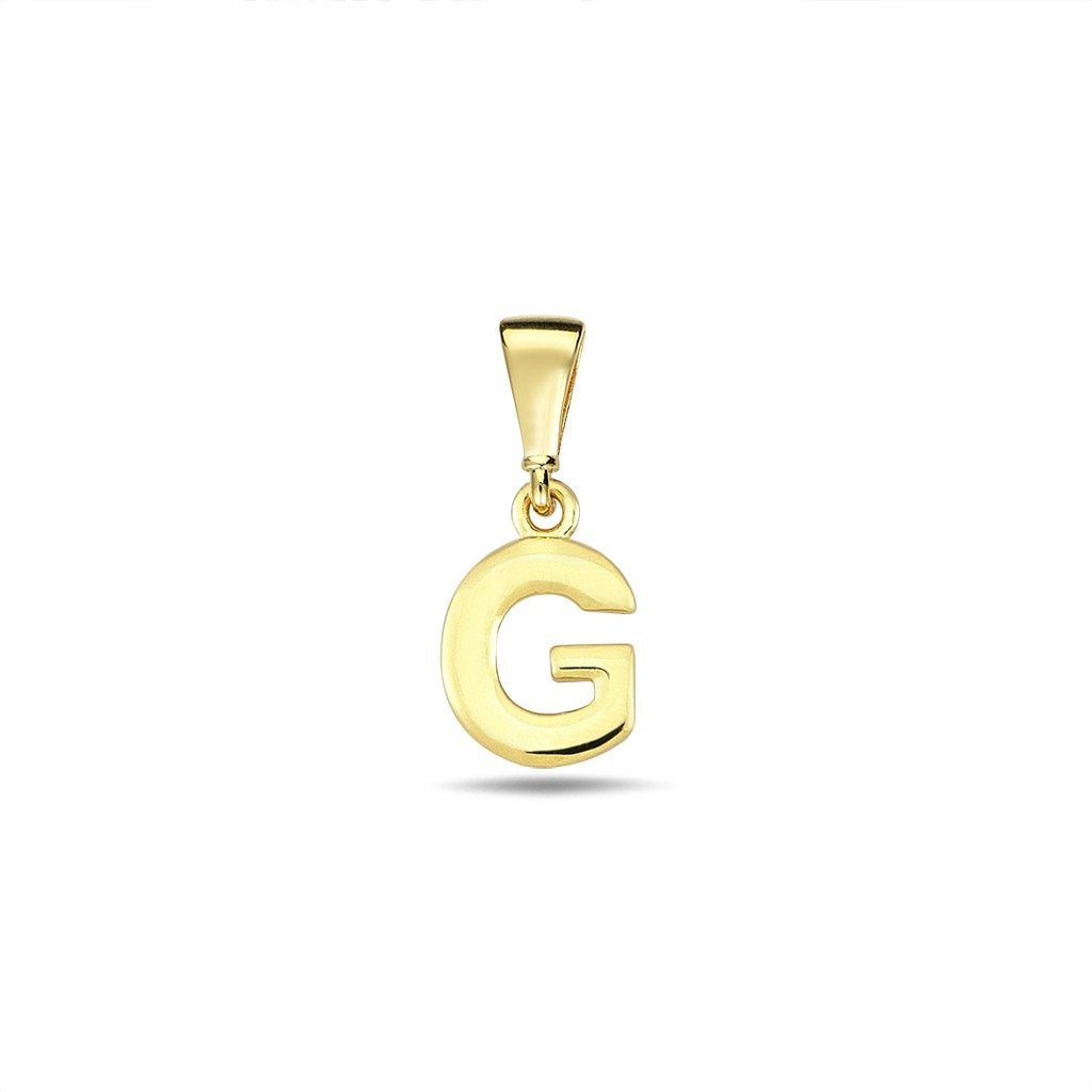 Jai's 14K Yellow Gold Initial G Pendant