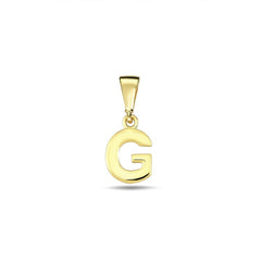 Jai's 14K Yellow Gold Initial G Pendant