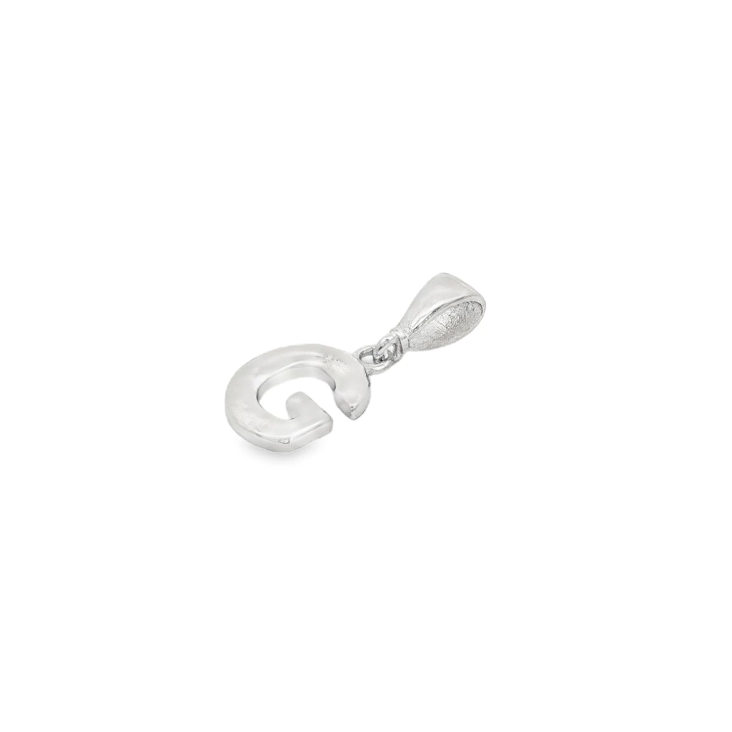 Jai's 14K White Gold Initial G Pendant