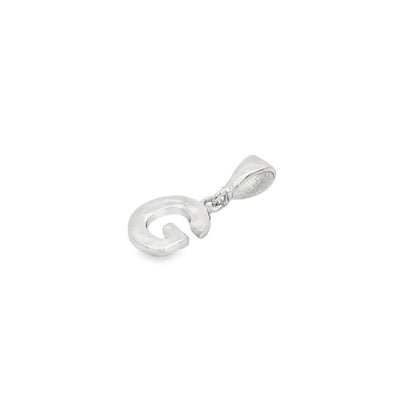 Jai's 14K White Gold Initial G Pendant