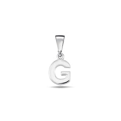 Jai's 14K White Gold Initial G Pendant