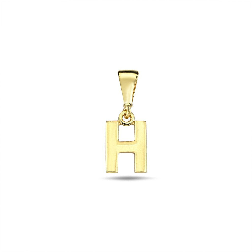 Jai's 14K Yellow Gold Initial H Pendant