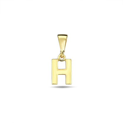 Jai's 14K Yellow Gold Initial H Pendant
