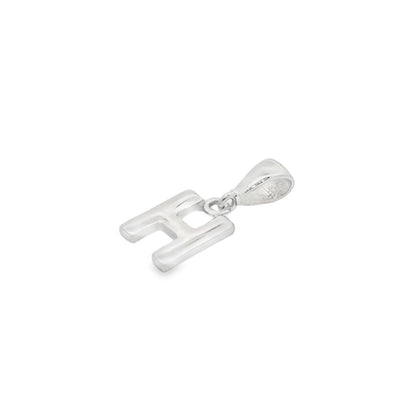 Jai's 14K White Gold Initial H Pendant