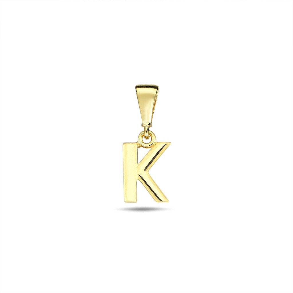 Jai's 14K Yellow Gold Initial K Pendant