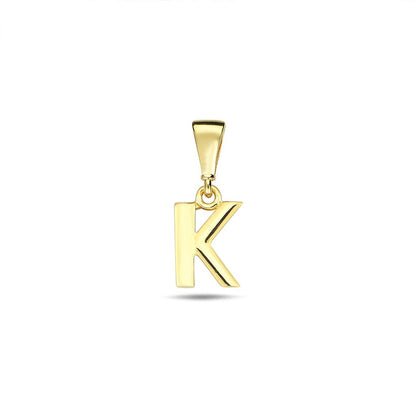Jai's 14K Yellow Gold Initial K Pendant