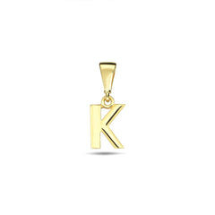 Jai's 14K Yellow Gold Initial K Pendant