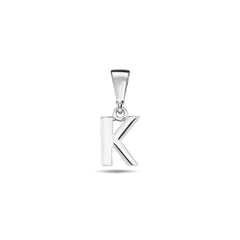 Jai's 14K White Gold Initial K Pendant