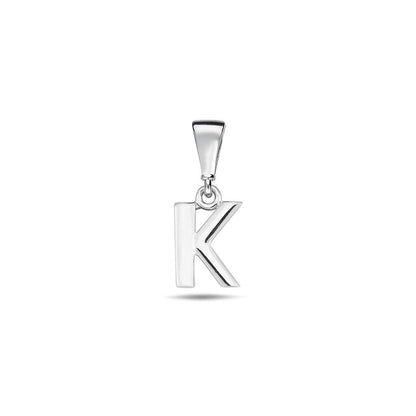 Jai's 14K White Gold Initial K Pendant