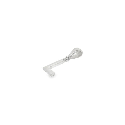 Jai's 14K White Gold Initial L Pendant
