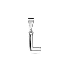 Jai's 14K White Gold Initial L Pendant