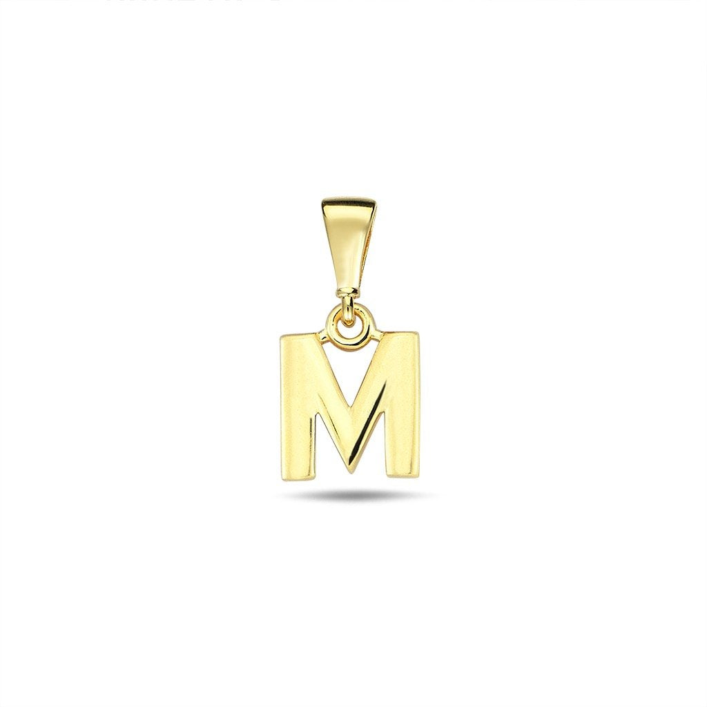 Jai's 14K Yellow Gold Initial M Pendant