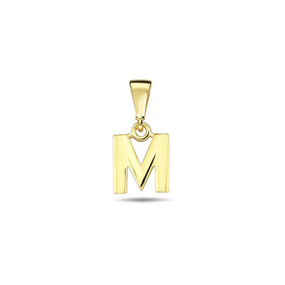 Jai's 14K Yellow Gold Initial M Pendant