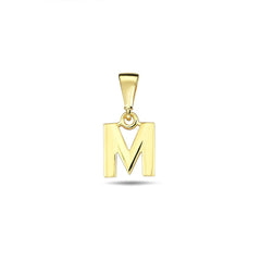 Jai's 14K Yellow Gold Initial M Pendant