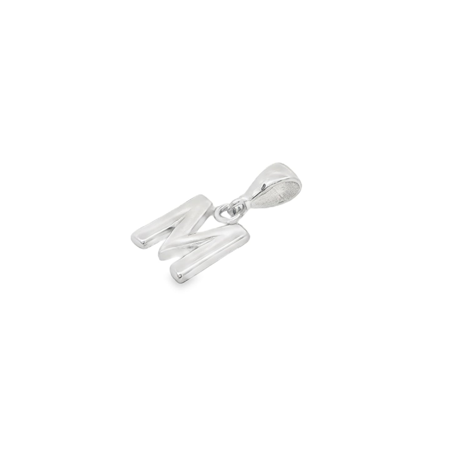 Jai's 14K White Gold Initial M Pendant