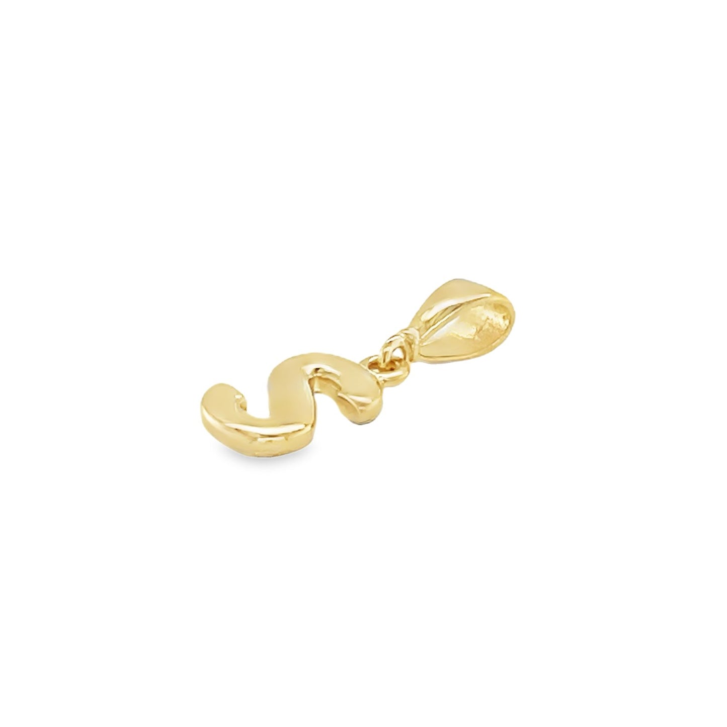 Jai's 14K Yellow Gold Initial S Pendant