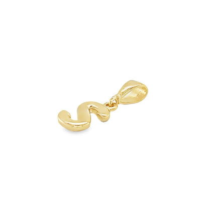Jai's 14K Yellow Gold Initial S Pendant