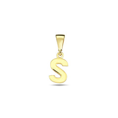 Jai's 14K Yellow Gold Initial S Pendant