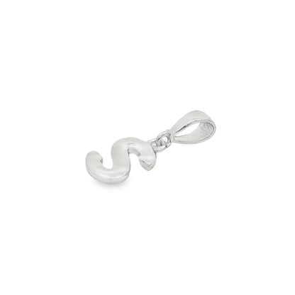 Jai's 14K White Gold Initial S Pendant