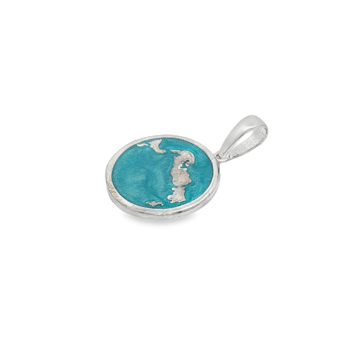 Jai's Sterling Silver Turquoise-accented TCI Pendant