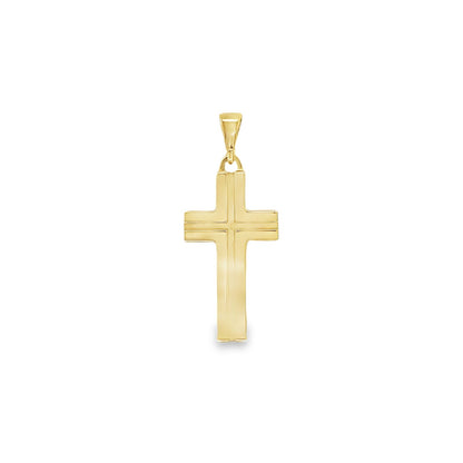 Jai's 14K Yellow Gold Medium Cross Pendant