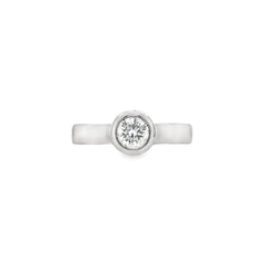 Hans Krieger's 18K White Gold Solitaire Diamond Engagement Ring