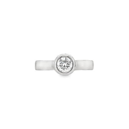 Hans Krieger's 18K White Gold Solitaire Diamond Engagement Ring