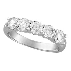 Morris & David's 14K White Gold 1.75-carat Five-stone Diamond Ring