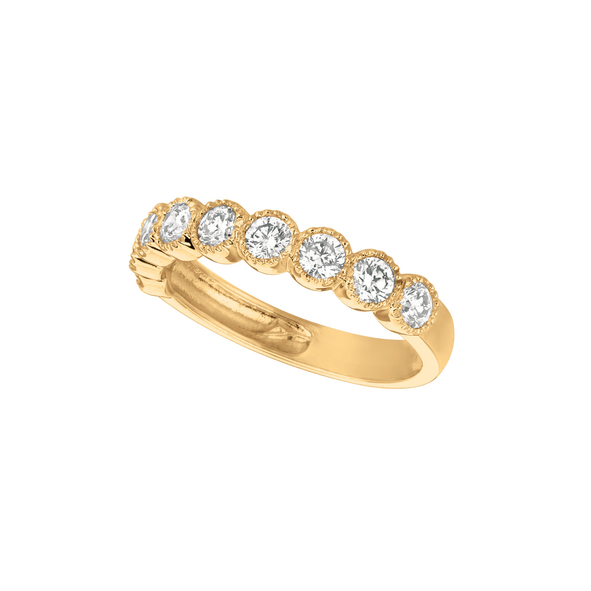 Morris & David's 14K Yellow Gold 1-carat Nine-stone Diamond Ring