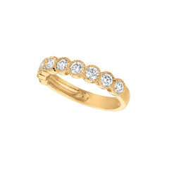 Morris & David's 14K Yellow Gold 1-carat Nine-stone Diamond Ring