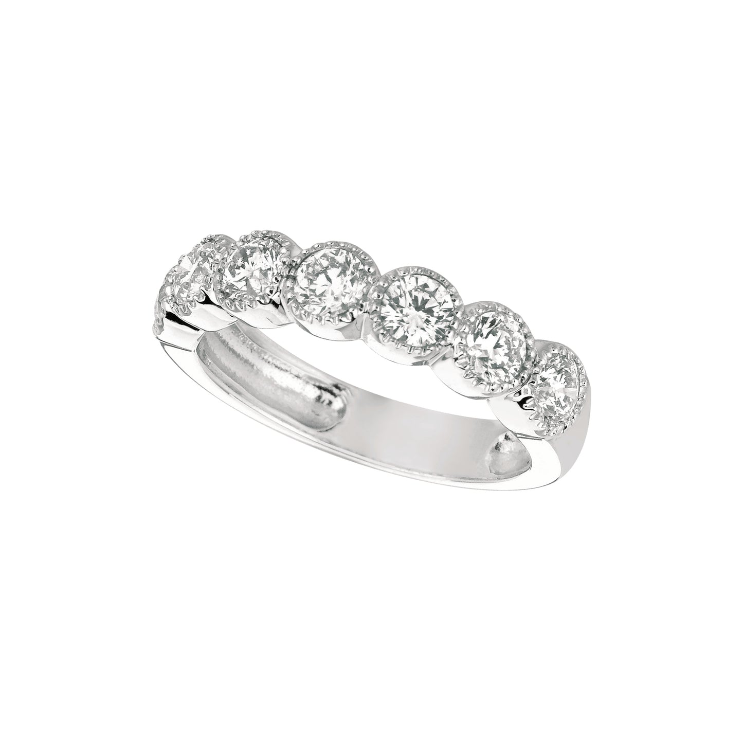 Morris & David's 14K White Gold 1.4-carat Seven-stone Diamond Ring