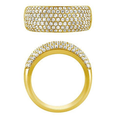 Morris & David's 14K Yellow Gold Diamond Pave Ring