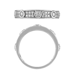 Morris & David's 14K White Gold Diamond Pave Ring