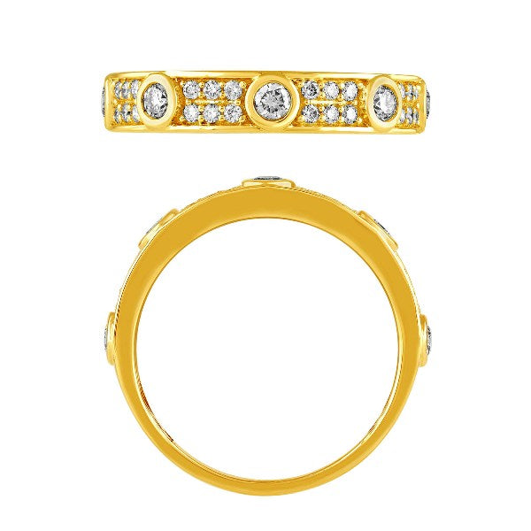 Morris & David's 14K Yellow Gold Diamond Pave Ring