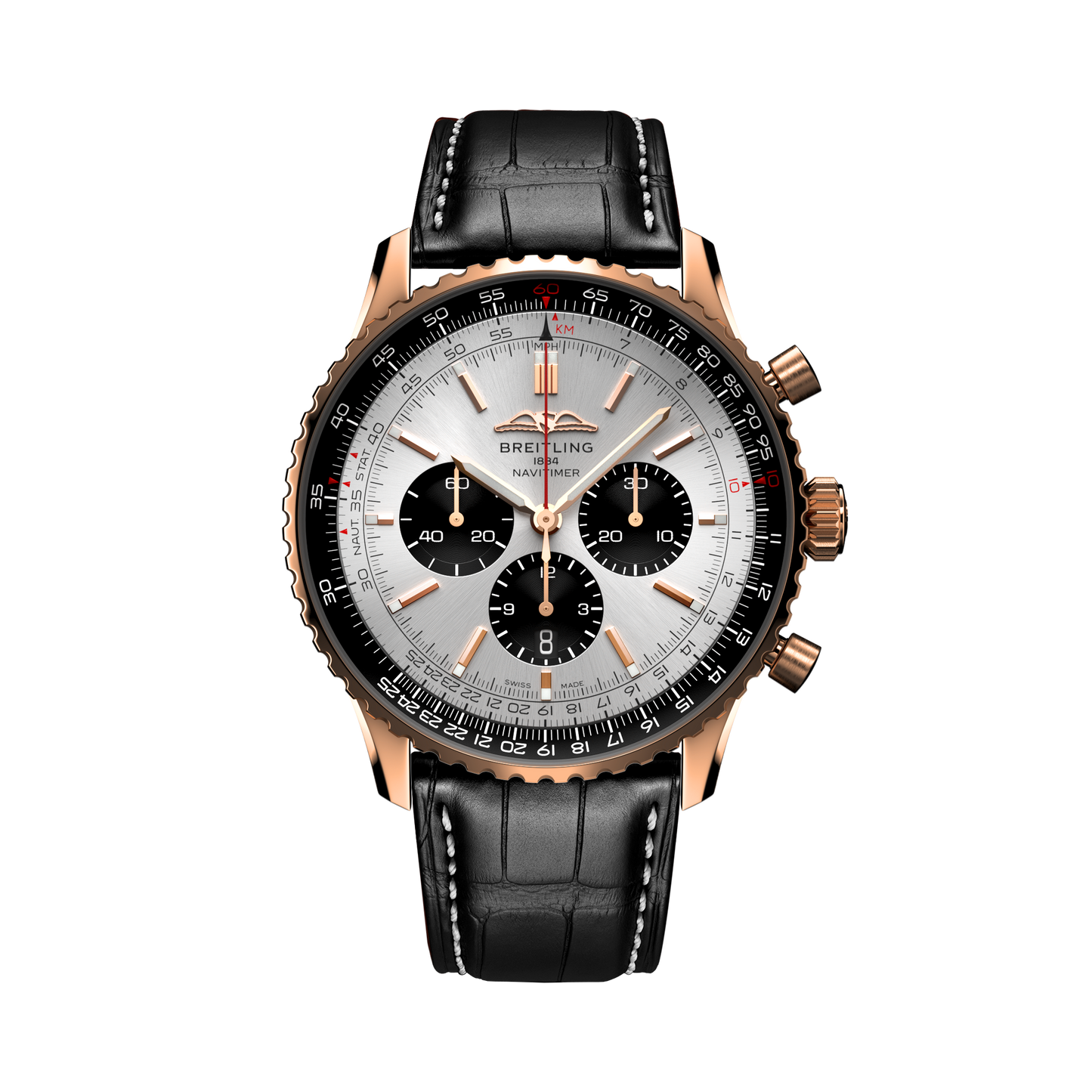 Breitling's Navitimer B01 Chronograph 46 with Silver-white Dial