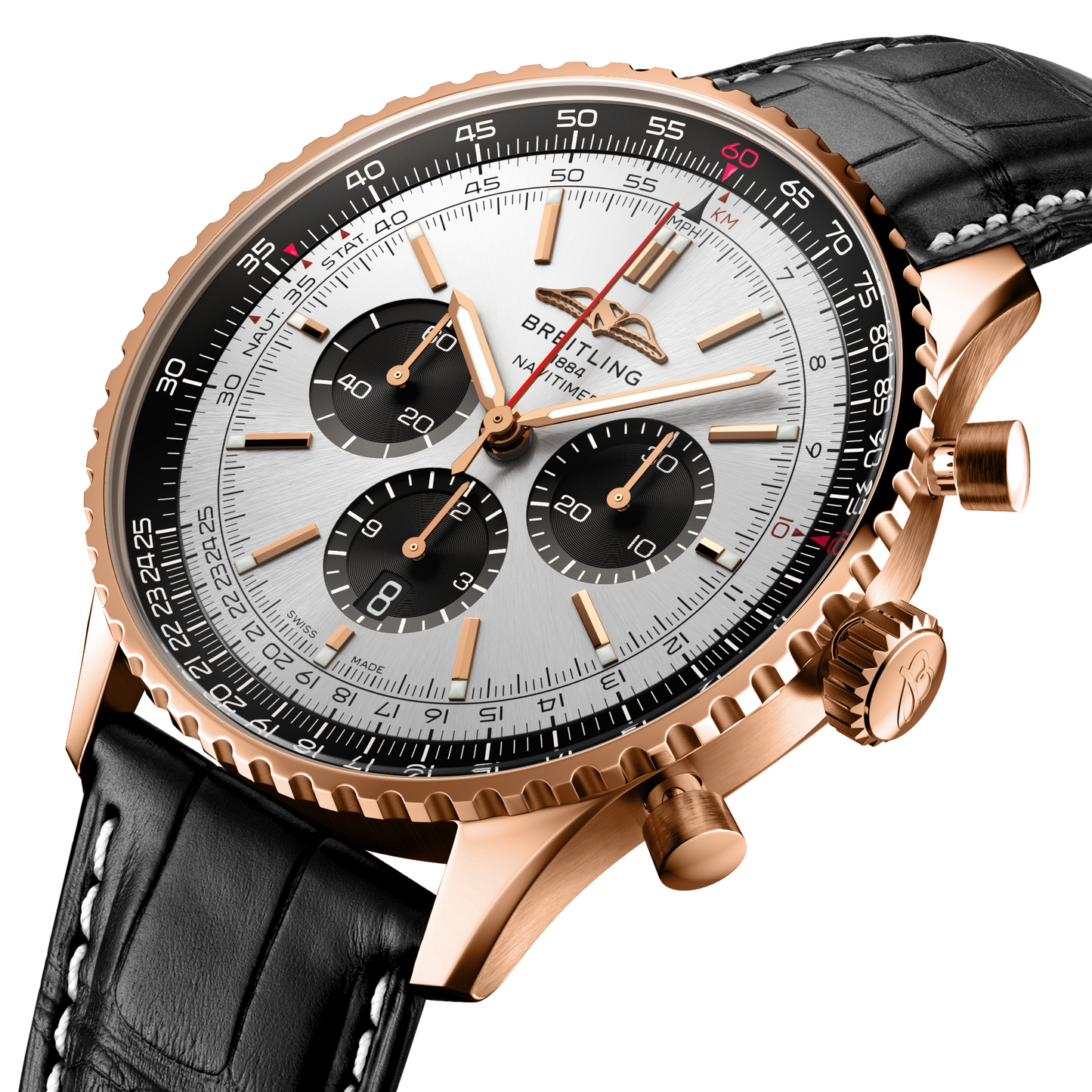 Breitling's Navitimer B01 Chronograph 46 with Silver-white Dial
